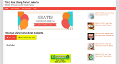 Desktop Screenshot of kueulangtahunjakarta.com