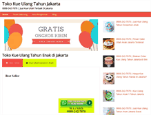 Tablet Screenshot of kueulangtahunjakarta.com
